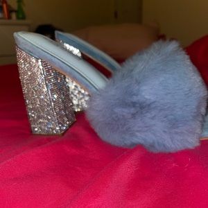 Cape Robbin Glitter Fur Heels
